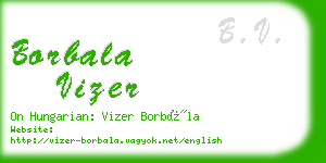 borbala vizer business card